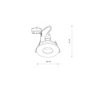 Nowodvorski ACRE Downlights Podtynkowa Max moc 15W only LED GU10 Mosiądz 10711 Nowodvorski ACRE Downlights Podtynkowa Max moc 15W only LED GU10 Mosiądz 10711