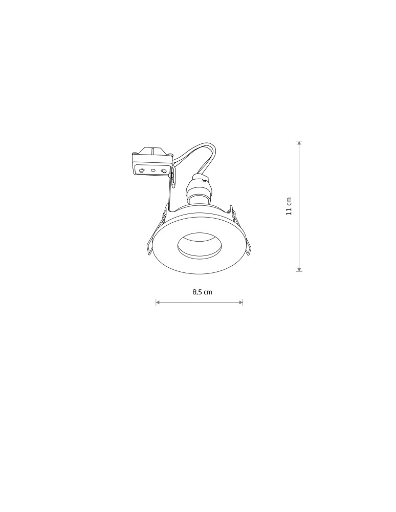 Nowodvorski ACRE Downlights Podtynkowa Max moc 15W only LED GU10 Mosiądz 10711 Nowodvorski ACRE Downlights Podtynkowa Max moc 15W only LED GU10 Mosiądz 10711