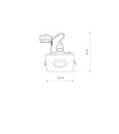Nowodvorski BAHIA Downlights Podtynkowa Max moc 15W only LED GU10 Mosiądz 10712 Nowodvorski BAHIA Downlights Podtynkowa Max moc 15W only LED GU10 Mosiądz 10712