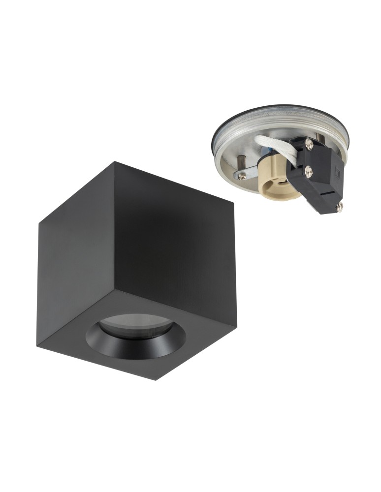 Nowodvorski PARANA   Natynkowe Max moc 15W only LED GU10 IP44 Czarny 10718