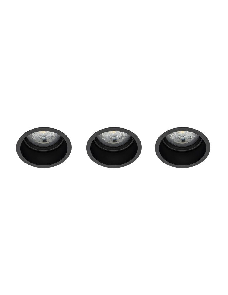 Nowodvorski CUP 3 PC SET Downlights Podtynkowa Max moc 10W only LED GU10 Czarny 10794 Nowodvorski CUP 3 PC SET Downlights Podtynkowa Max moc 10W only LED GU10 Czarny 10794