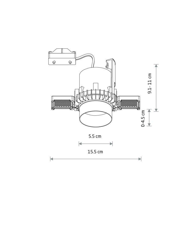 Lampy podtynkowe bezramkowe - trimless - Nowodvorski MONO SLIDE TRIMLESS   Podtynkowa Max moc 10W only LED GU10  Biały 10803 - product kolory-swiatla.pl 4