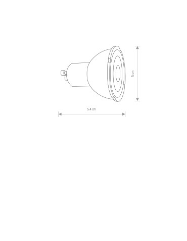 Nowodvorski REFLECTOR LED, GU10, R50, 7W, DIMMABLE  GU10 R50 Max moc 7W LED 3000K Biały 10996 - product 2