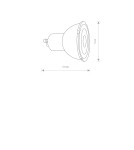 Żarówki LED GU10 230V - Nowodvorski REFLECTOR LED, GU10, R50, 7W, DIMMABLE  GU10 R50 Max moc 7W LED 4000K Biały 10998 - product 2