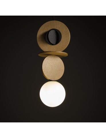Nowodvorski DROPS WOOD A   Lampy sufitowe  Lampy wiszące  Max moc 12W only LED G9 Naturalne drewno 11173 - produkt 2