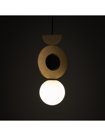 Nowodvorski DROPS WOOD B   Lampy sufitowe  Lampy wiszące  Max moc 12W only LED G9 Naturalne drewno 11174 - produkt 2