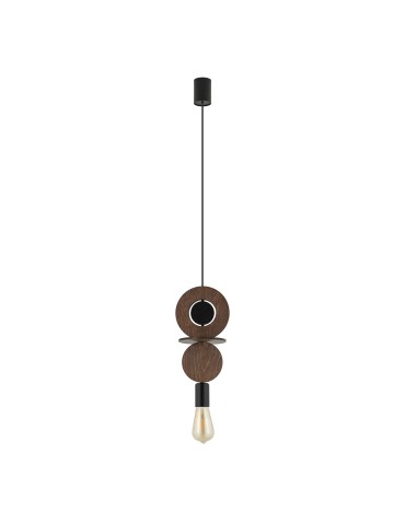 Nowodvorski DROPS WOOD C   Lampy sufitowe  Lampy wiszące  Max moc 25W only LED E27 Ciemne drewno 11175