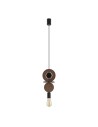 Nowodvorski DROPS WOOD C   Lampy sufitowe  Lampy wiszące  Max moc 25W only LED E27 Ciemne drewno 11175
