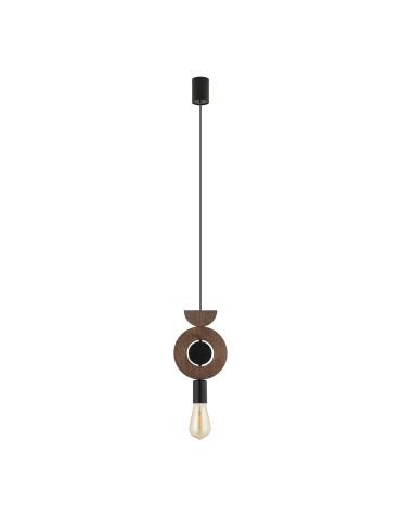 Nowodvorski DROPS WOOD D   Lampy sufitowe  Lampy wiszące  Max moc 25W only LED E27 Ciemne drewno 11176