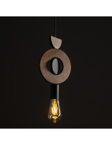 Nowodvorski DROPS WOOD D   Lampy sufitowe  Lampy wiszące  Max moc 25W only LED E27 Ciemne drewno 11176 - produkt 2