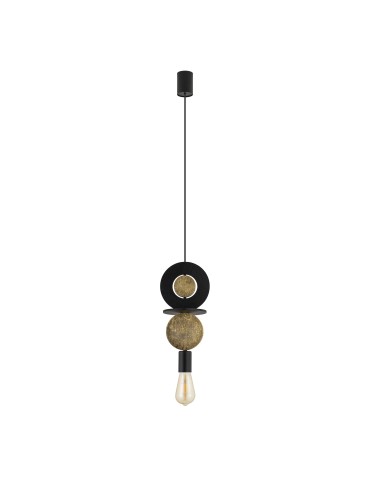 Nowodvorski DROPS WOOD E   Lampy sufitowe  Lampy wiszące  Max moc 25W only LED E27 Czarny 11177