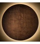 Kinkiety designerskie - Nowodvorski RING TIMBER LED XXL  Ścienna Kinkiety Max moc 22W LED  3000K Ciemne drewno 11178 - product 2