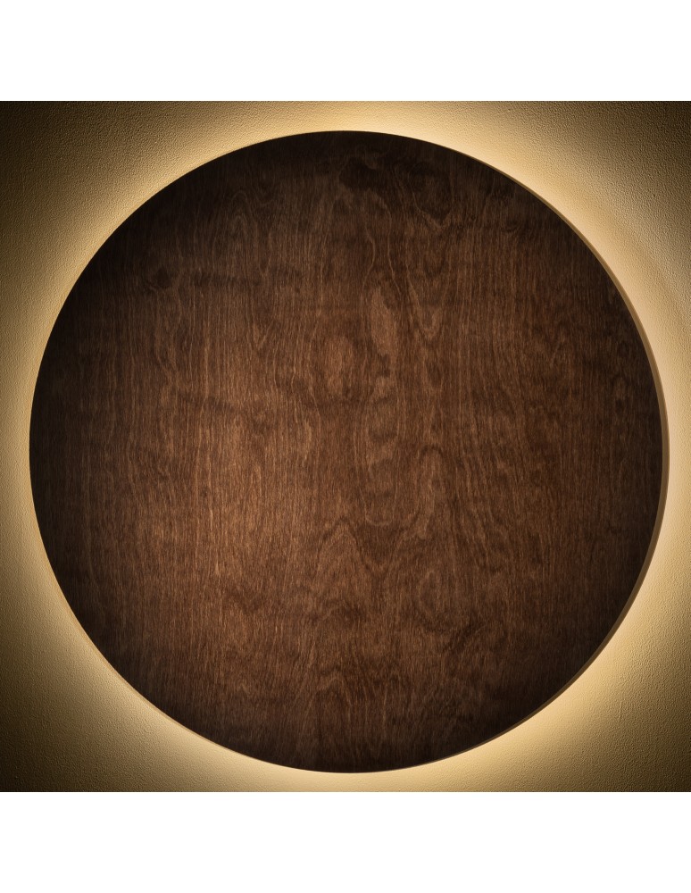 Nowodvorski RING TIMBER LED XXL  Ścienna Kinkiety Max moc 22W LED  3000K Ciemne drewno 11178