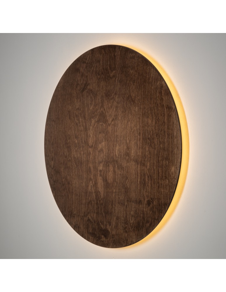 Nowodvorski RING TIMBER LED XXL  Ścienna Kinkiety Max moc 22W LED  3000K Ciemne drewno 11178