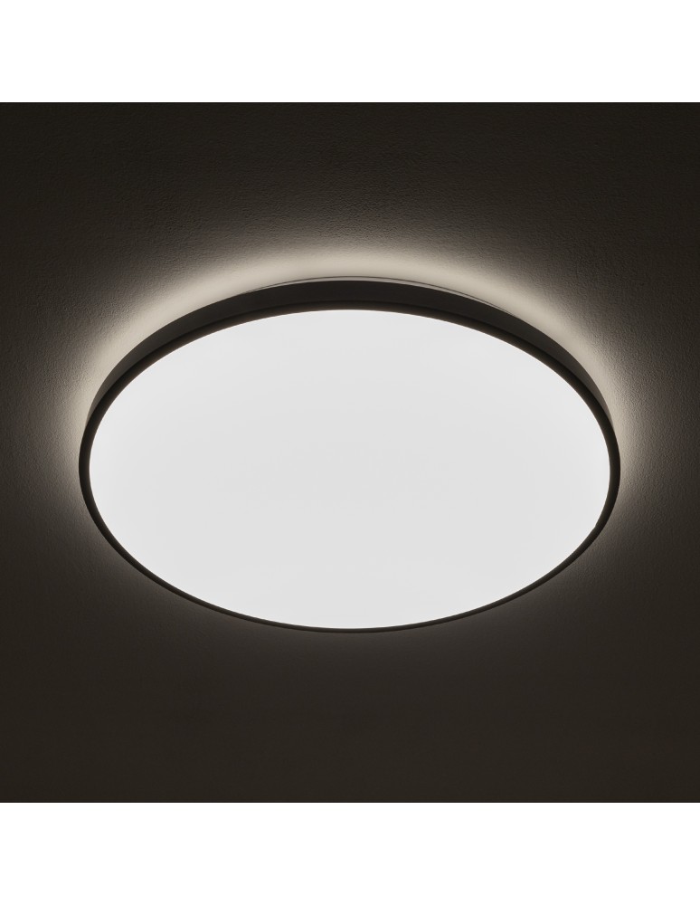 Nowodvorski AGNES ROUND LED PRO  Lampy sufitowe Plafon Max moc 32W LED IP44 3000K Czarny 10973