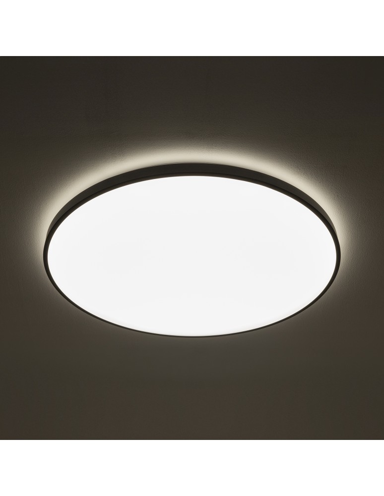 Nowodvorski AGNES ROUND LED PRO  Lampy sufitowe Plafon Max moc 64W LED IP44 3000K Czarny 10975