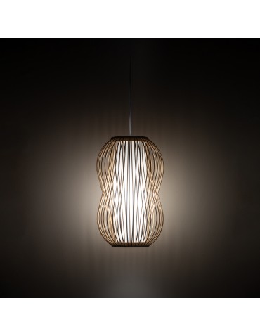 Nowodvorski PUKET S   Lampy sufitowe  Lampy wiszące  Max moc 25W only LED E27 Naturalne drewno 11160 - produkt 2