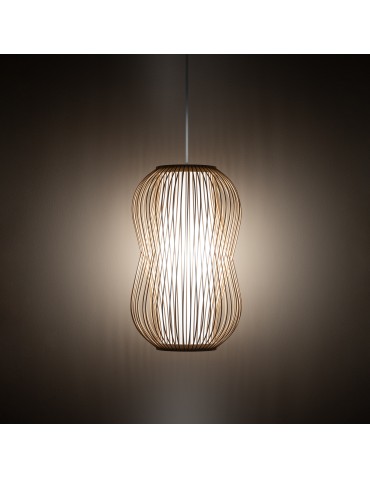 Nowodvorski PUKET M  Lampy sufitowe Lampy wiszące Max moc 25W only LED E27  Naturalne drewno 11161 - product 2