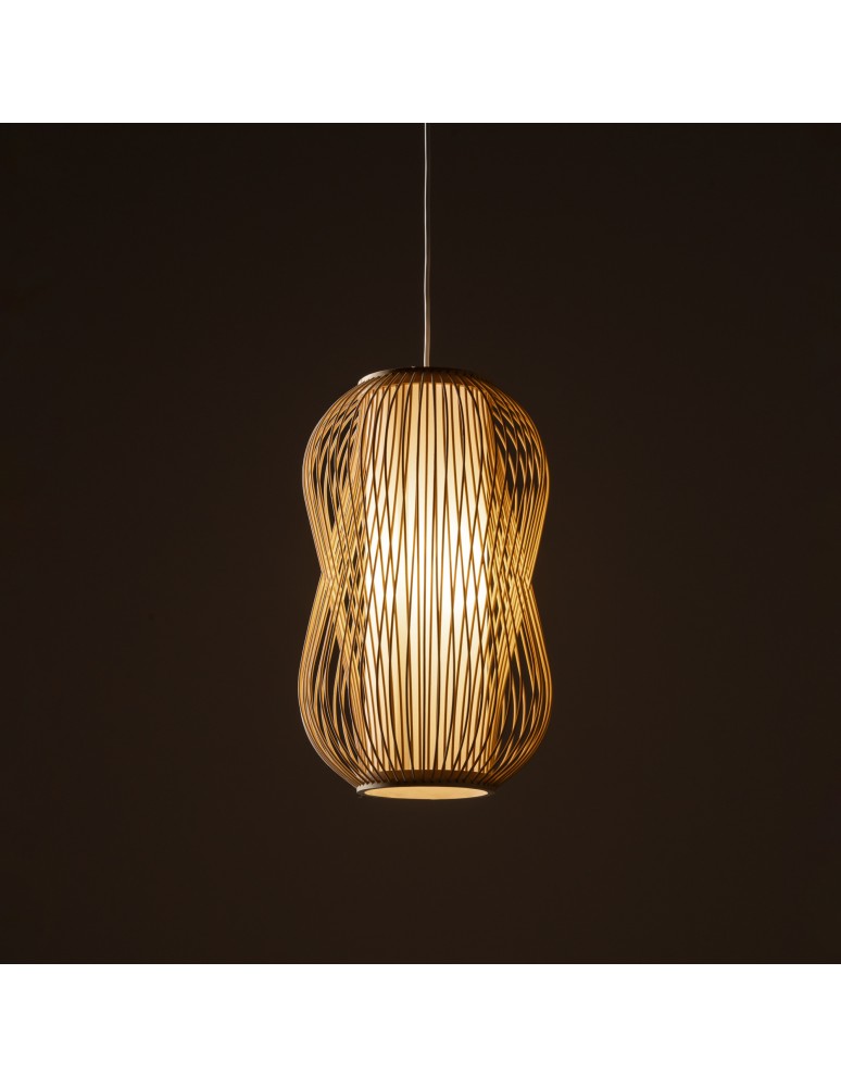 Nowodvorski PUKET M Lampy sufitowe Lampy wiszące Max moc 25W only LED E27 Naturalne drewno 11161 Nowodvorski PUKET M Lampy sufitowe Lampy wiszące Max moc 25W only LED E27 Naturalne drewno 11161
