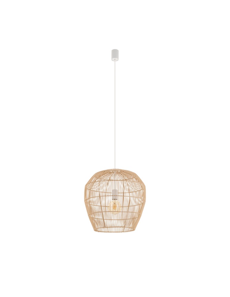 Nowodvorski HAITI S   Lampy sufitowe  Lampy wiszące  Max moc 25W only LED E27 Naturalne drewno 11163