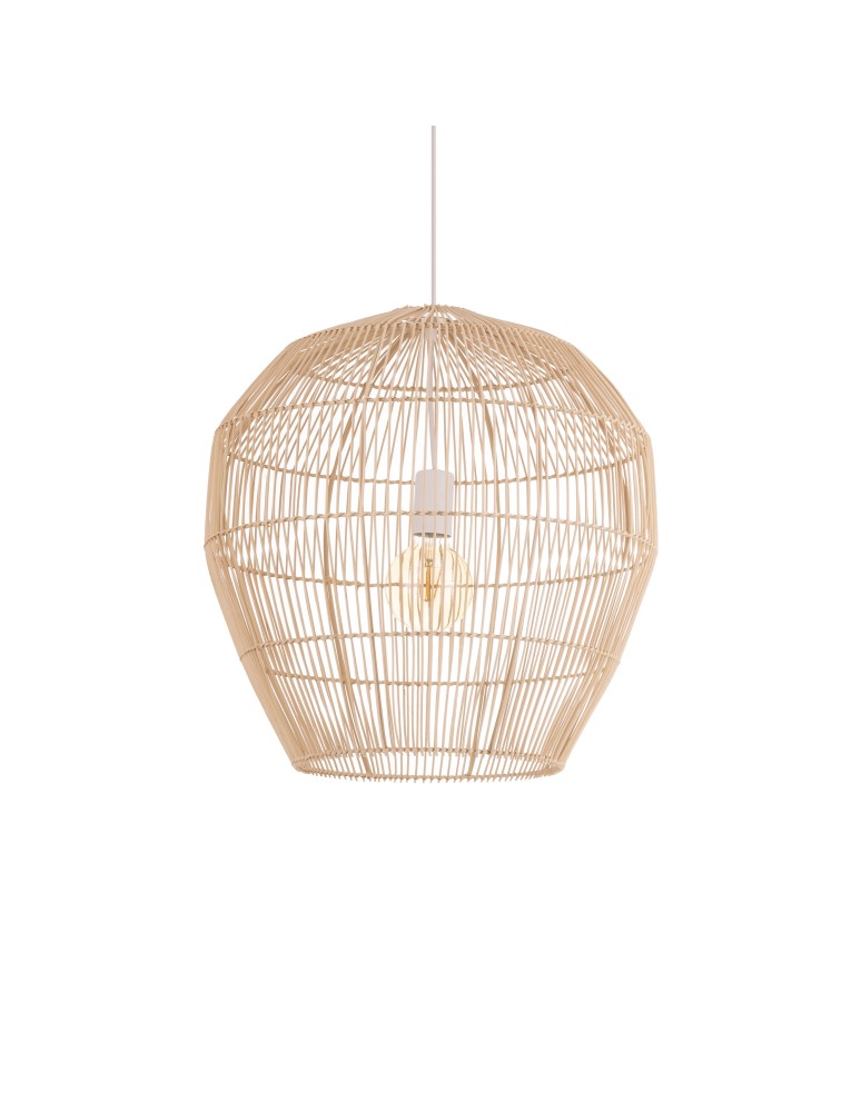Nowodvorski HAITI M  Lampy sufitowe Lampy wiszące Max moc 25W only LED E27  Naturalne drewno 11164