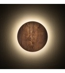 Kinkiety designerskie - Nowodvorski RING TIMBER LED S  Ścienna Kinkiety Max moc 7W LED  3000K Ciemne drewno 11288 - product 2