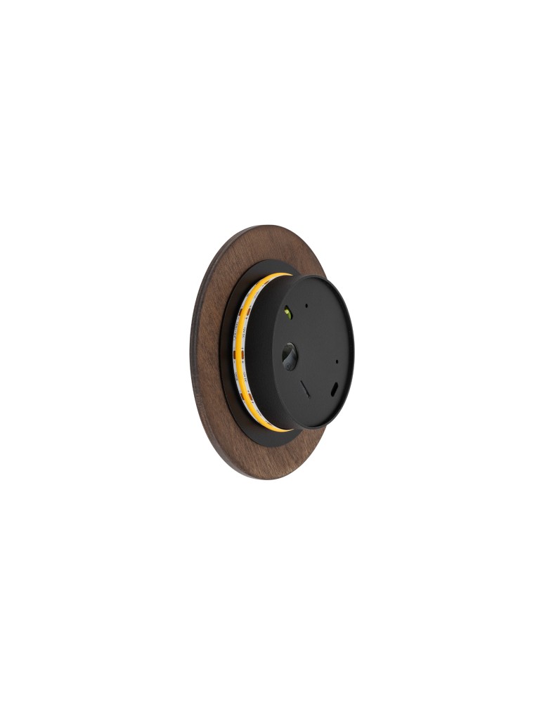 Nowodvorski RING TIMBER LED S  Ścienna Kinkiety Max moc 7W LED  3000K Ciemne drewno 11288