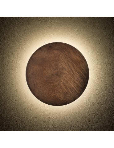 Nowodvorski RING TIMBER LED M   Lampy ścienne   Kinkiet  Max moc 10W LED 3000K Ciemne drewno 11290 - produkt 2