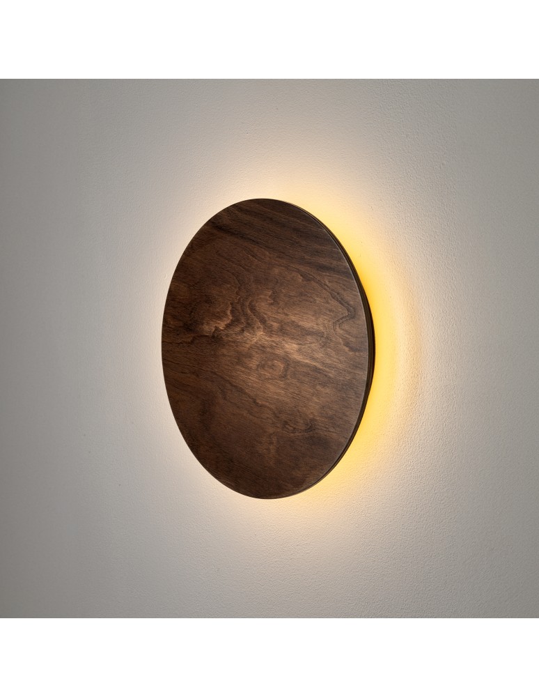 Nowodvorski RING TIMBER LED M   Lampy ścienne   Kinkiet  Max moc 10W LED 3000K Ciemne drewno 11290 Nowodvorski RING TIMBER LED M   Lampy ścienne   Kinkiet  Max moc 10W LED 3000K Ciemne drewno 11290
