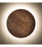 Kinkiety designerskie - Nowodvorski RING TIMBER LED L  Ścienna Kinkiety Max moc 13W LED  3000K Ciemne drewno 11291 - product 2