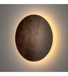 Kinkiety designerskie - Nowodvorski RING TIMBER LED L  Ścienna Kinkiety Max moc 13W LED  3000K Ciemne drewno 11291 - product 4