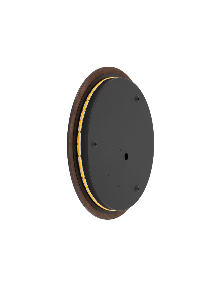 Nowodvorski RING TIMBER LED L  Ścienna Kinkiety Max moc 13W LED  3000K Ciemne drewno 11291