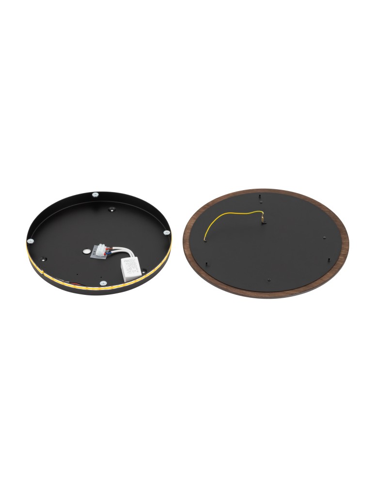 Nowodvorski RING TIMBER LED L  Ścienna Kinkiety Max moc 13W LED  3000K Ciemne drewno 11291