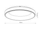 Nowodvorski NIKKI ROUND LED Lampy sufitowe Plafon Max moc 60W LED 3000K Biały 11202 Nowodvorski NIKKI ROUND LED Lampy sufitowe Plafon Max moc 60W LED 3000K Biały 11202