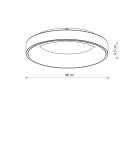 Nowodvorski NIKKI ROUND LED Lampy sufitowe Plafon Max moc 48W LED 4000K Biały 11204 Nowodvorski NIKKI ROUND LED Lampy sufitowe Plafon Max moc 48W LED 4000K Biały 11204