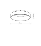 Nowodvorski NIKKI ROUND LED Lampy sufitowe Plafon Max moc 32W LED 3000K Czarny 11206 Nowodvorski NIKKI ROUND LED Lampy sufitowe Plafon Max moc 32W LED 3000K Czarny 11206