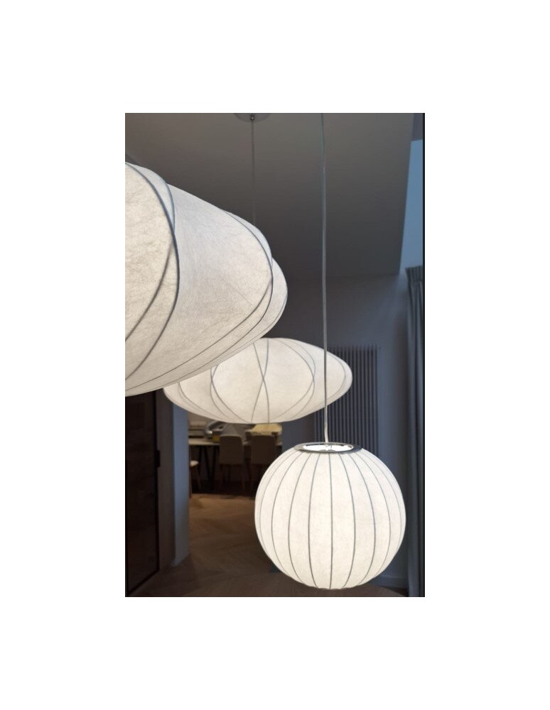 Step Into Design Lampa wisząca SILK biała 50 cm ST-2330-50 Step Into Design Lampa wisząca SILK biała 50 cm ST-2330-50