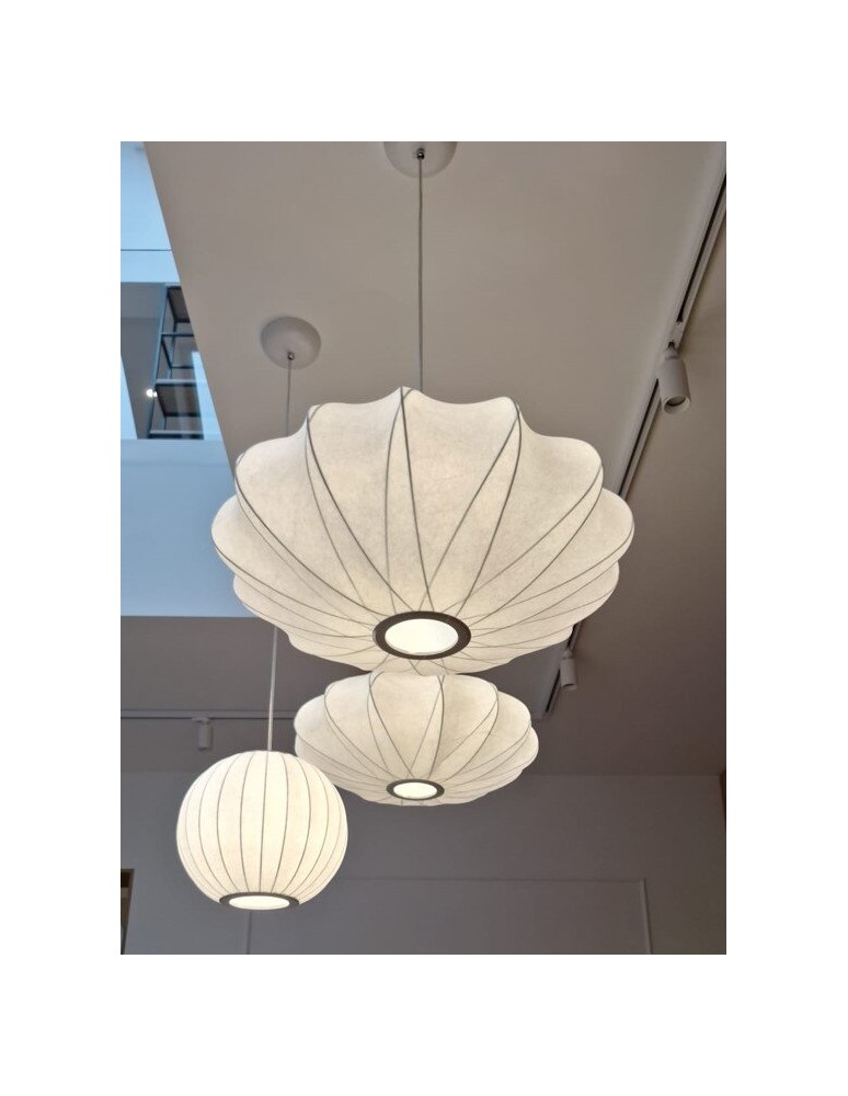 Step Into Design Lampa wisząca SILK biała 50 cm ST-2330-50 Step Into Design Lampa wisząca SILK biała 50 cm ST-2330-50
