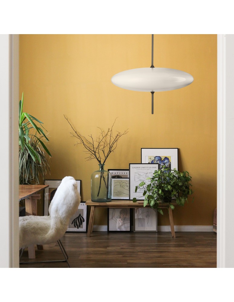 Step Into Design Lampa wisząca PIATTO biało-czarna 50 cm ST-9222P WB Step Into Design Lampa wisząca PIATTO biało-czarna 50 cm ST-9222P WB