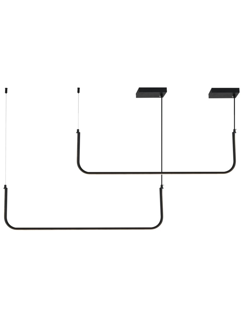 Step Into Design Lampa wisząca MINIMA-2 led czarna 120 cm MP0095-2-120 Step Into Design Lampa wisząca MINIMA-2 led czarna 120 cm MP0095-2-120