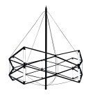 Step Into Design Lampa wisząca SPACE LED czarna 60 cm ST-9858 P/S black Step Into Design Lampa wisząca SPACE LED czarna 60 cm ST-9858 P/S black