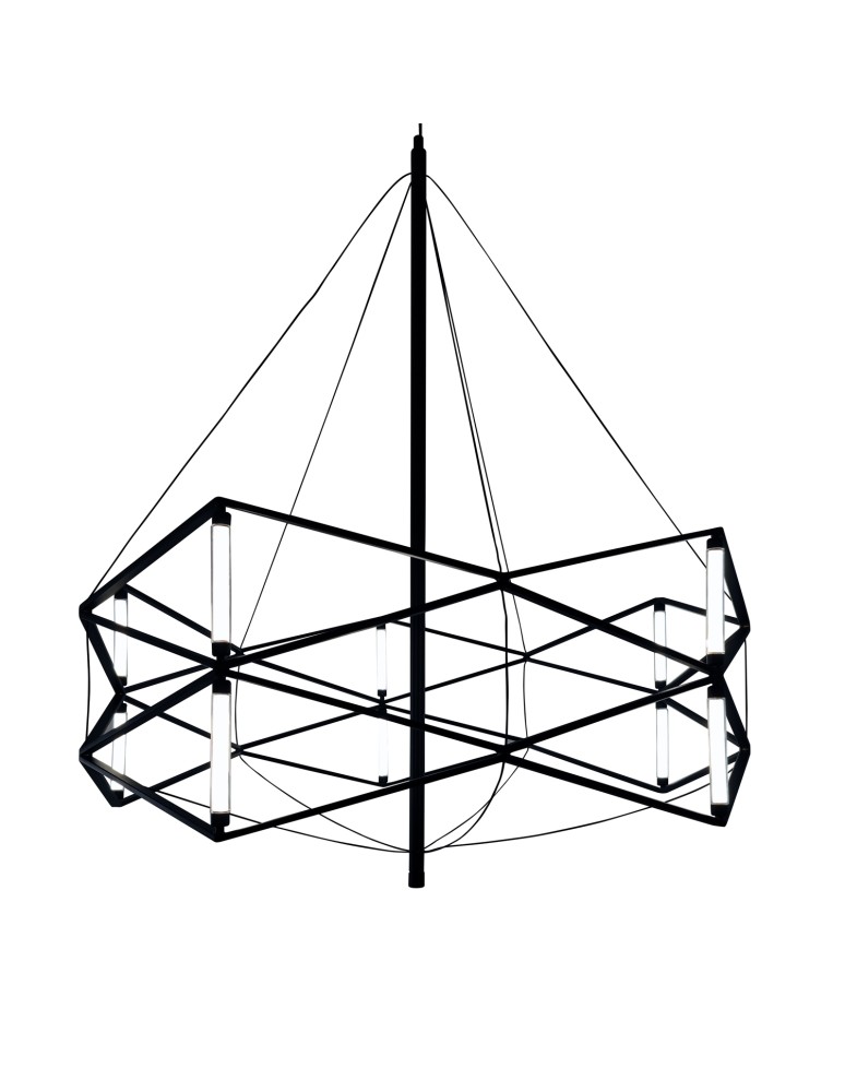 Step Into Design Lampa wisząca SPACE LED czarna 60 cm ST-9858 P/S black Step Into Design Lampa wisząca SPACE LED czarna 60 cm ST-9858 P/S black