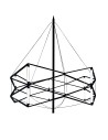  Step Into Design Lampa wisząca SPACE LED czarna 60 cm ST-9858 P/S black