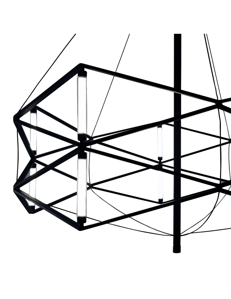 Step Into Design Lampa wisząca SPACE LED czarna 60 cm ST-9858 P/S black Step Into Design Lampa wisząca SPACE LED czarna 60 cm ST-9858 P/S black
