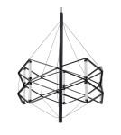 Step Into Design Lampa wisząca SPACE LED czarna 60 cm ST-9858 P/S black Step Into Design Lampa wisząca SPACE LED czarna 60 cm ST-9858 P/S black