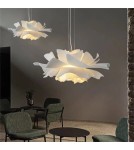 Lampy wiszące w stylu skandynawskim -  Step Into Design Lampa wisząca PEONY biała 50 cm ST-8879P white - product 2