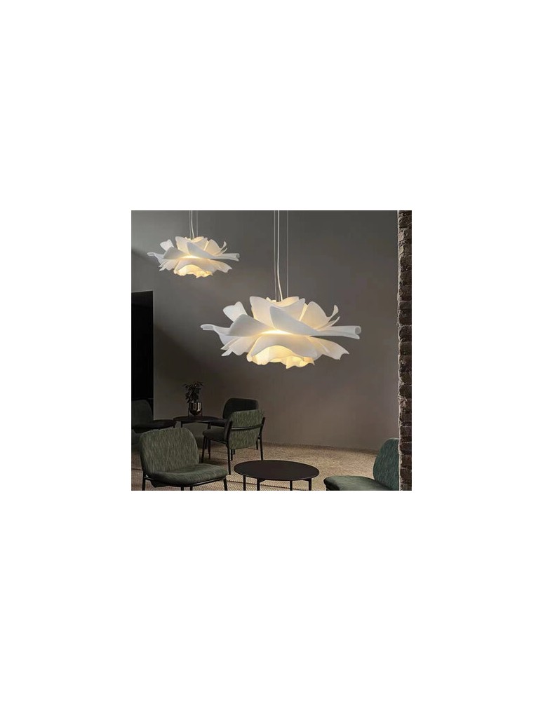 Step Into Design Lampa wisząca PEONY biała 50 cm ST-8879P white