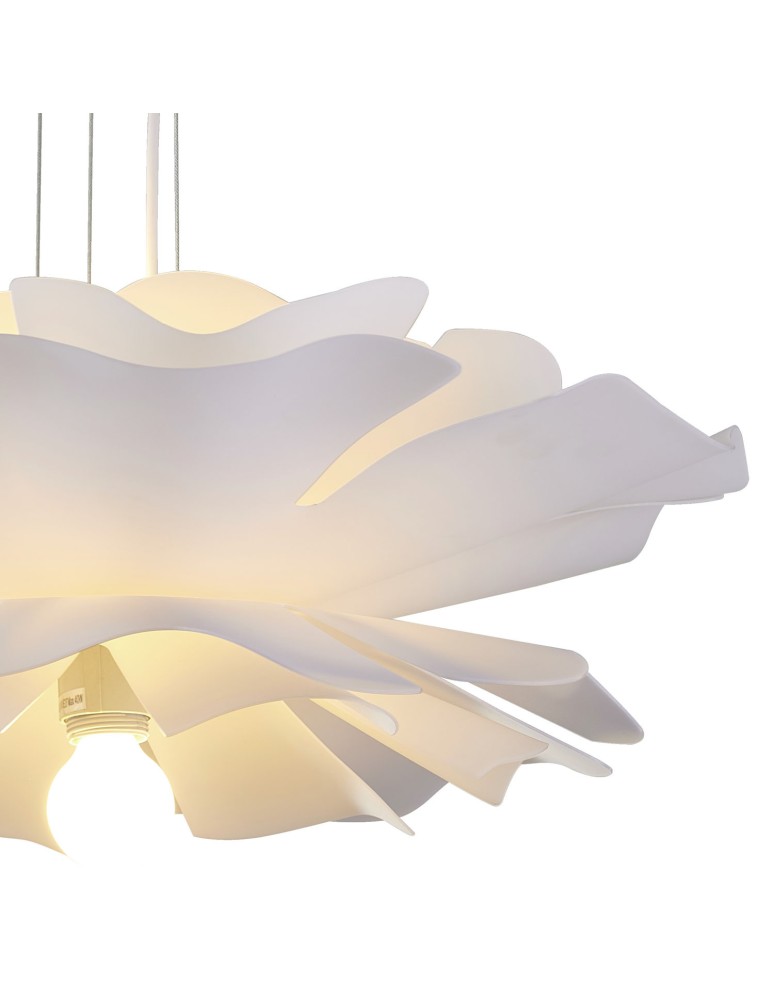 Step Into Design Lampa wisząca PEONY biała 50 cm ST-8879P white