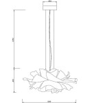 Lampy wiszące w stylu skandynawskim -  Step Into Design Lampa wisząca PEONY biała 50 cm ST-8879P white - product 6