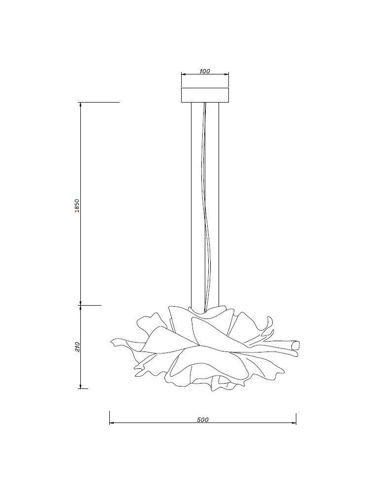 Step Into Design Lampa wisząca PEONY biała 50 cm ST-8879P white